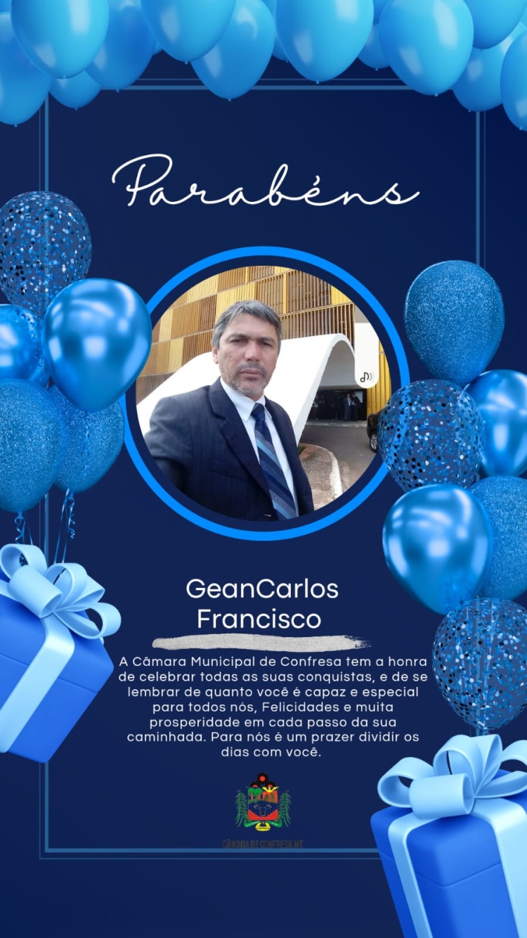 Feliz Aniversário, GeanCarlos! Que o Novo Ano Traga Mais Conquistas para Você e para o Nosso Povo!